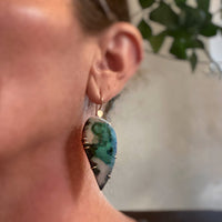 Emerald Leaf Earrings